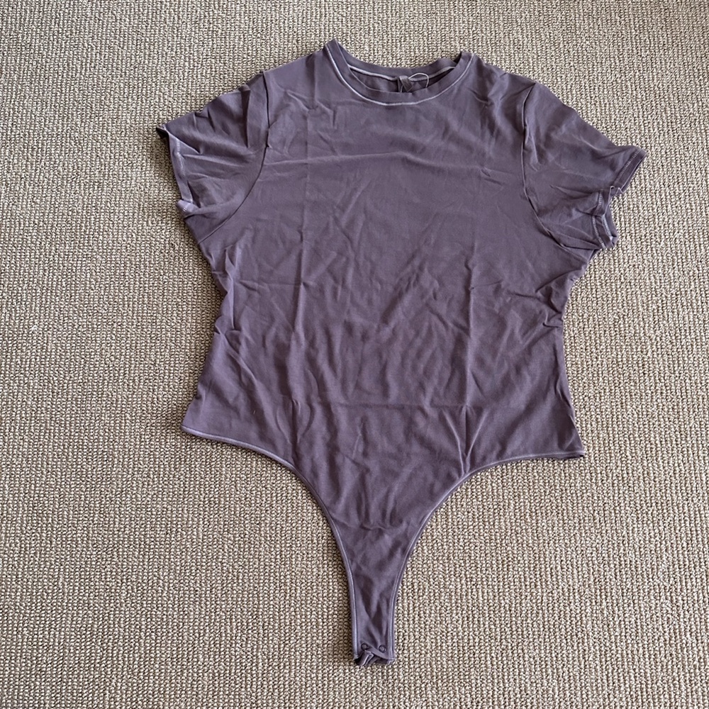 Skims Umber Stretch Cotton T-Shirt Bodysuit, Size 3X NWT